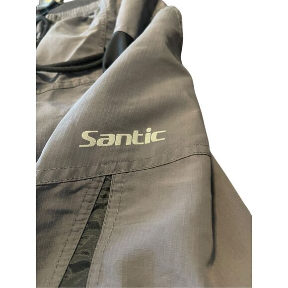 New Santic Mens Black Gray Quick Dry Ripstop Mountain Bike Cycling Shorts XL - Picture 6 of 13